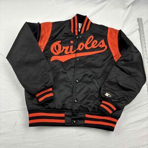 Starter Baltimore Orioles Varsity Jacket Vintage Black USA Made Good M